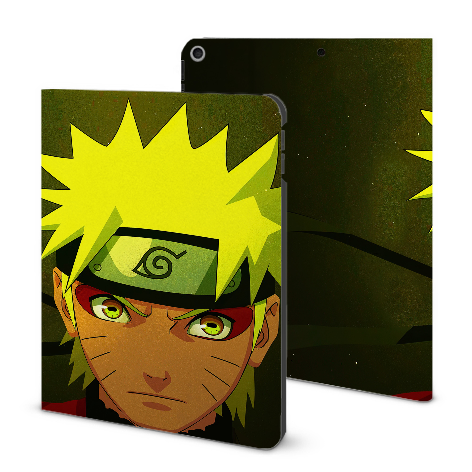 （画像用） NARUTO -ナルト- NARUTO -ナルト- 疾風伝 IPad ケース ブック型 PUレザー TPU 耐衝撃 軽量 薄型 ペン収納なし 全面保護 IPad 各モデル対応